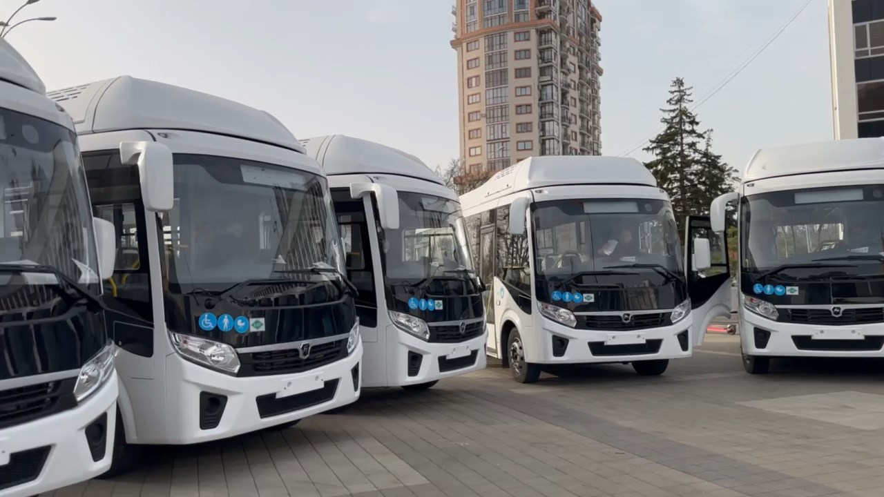 42 новых автобуса на метане в городе Краснодаре